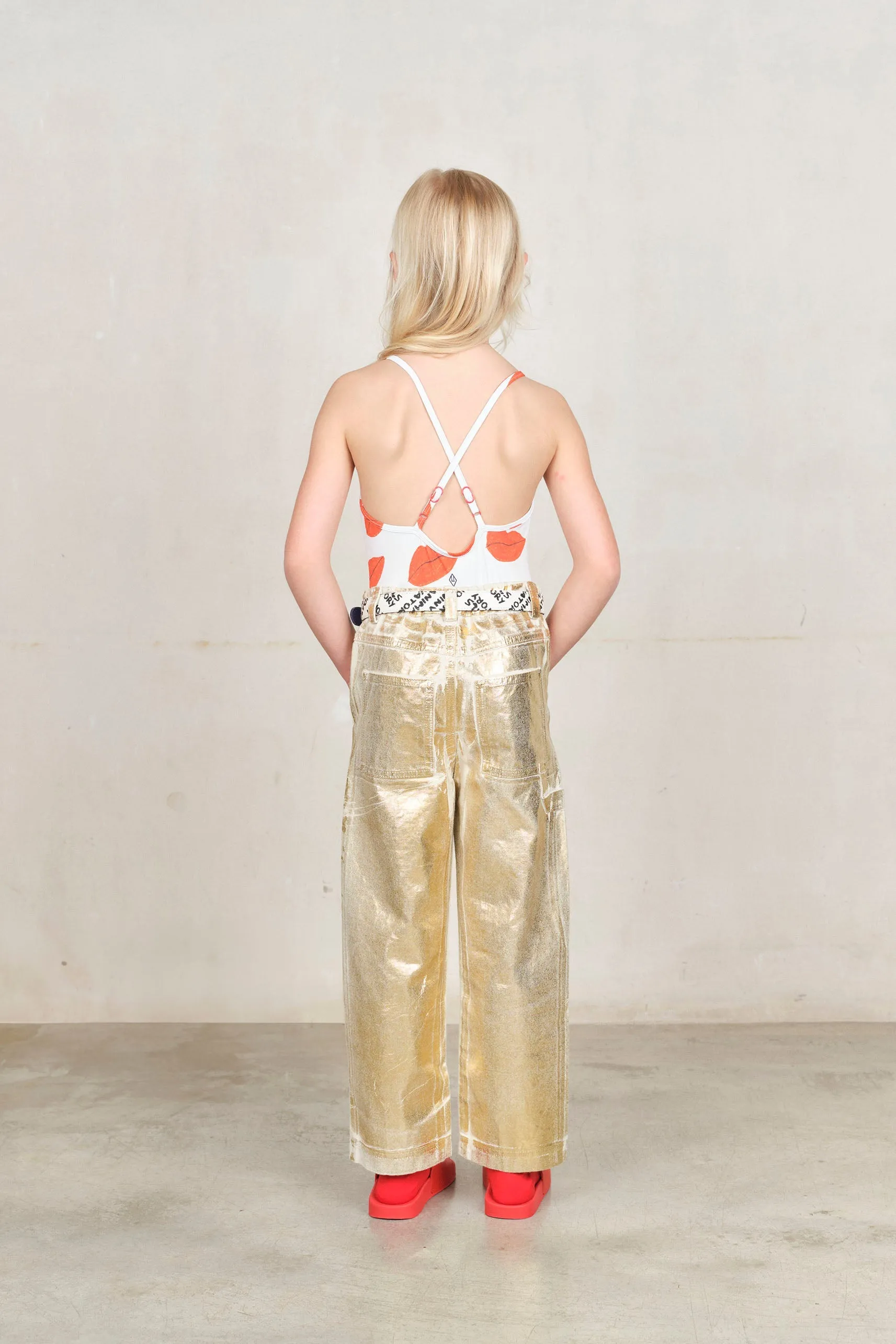 Gold Shiny Condor Pants
