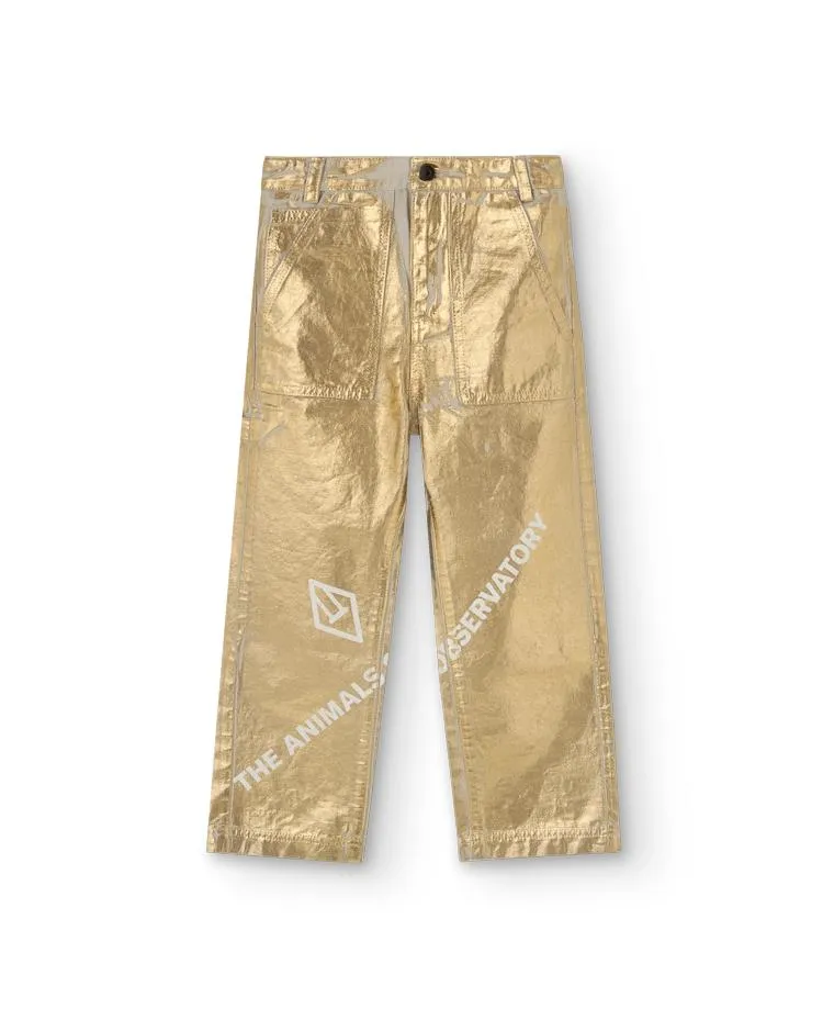 Gold Shiny Condor Pants