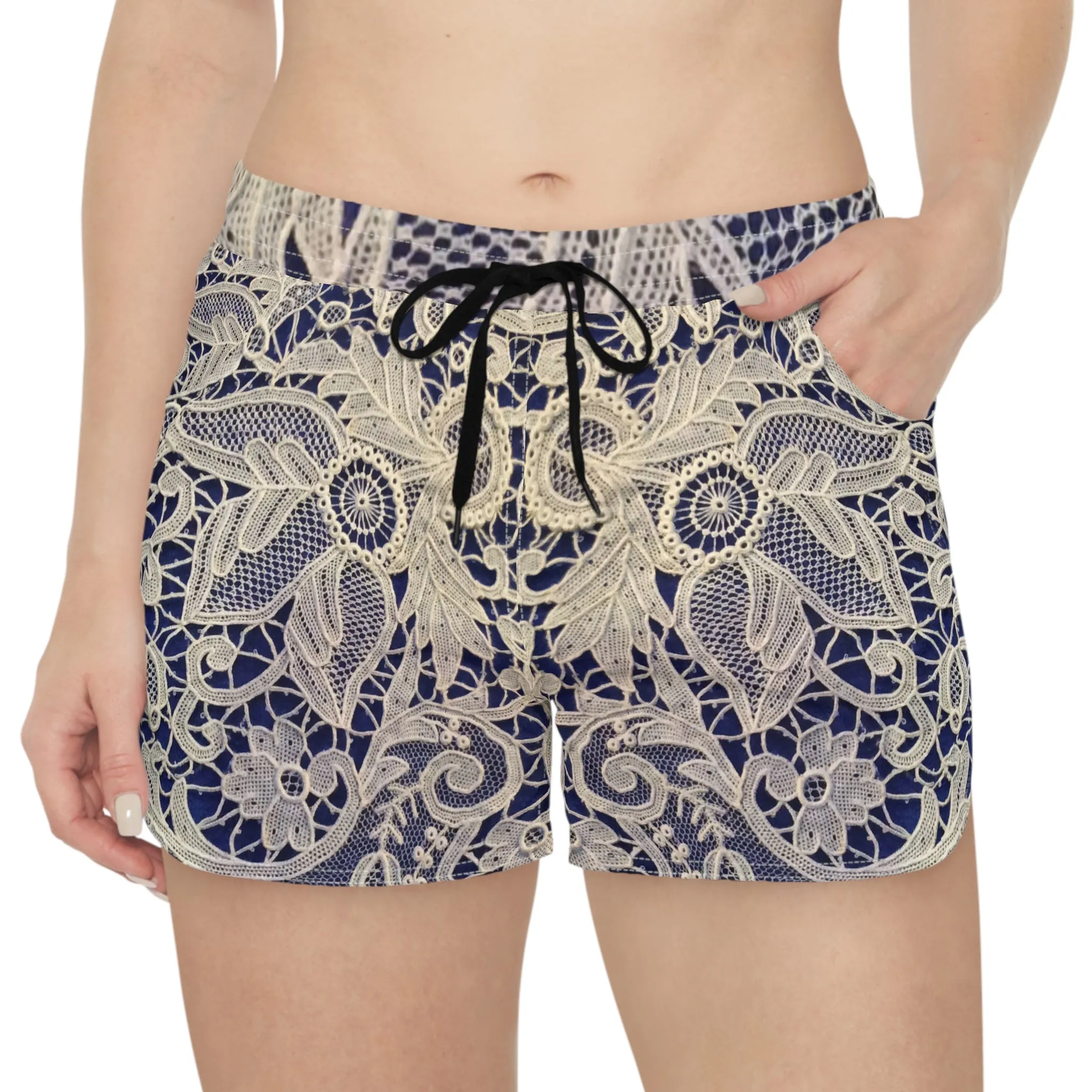 Golden and Blue - Inovax Women's Casual Shorts