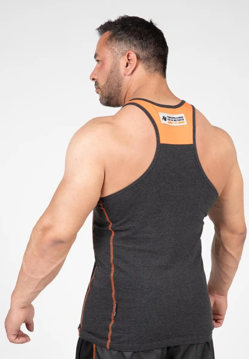 Gorilla Wear Wallace Tank Top - Grey/Orange
