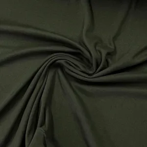 Green Cotton Rib Knit Fabric