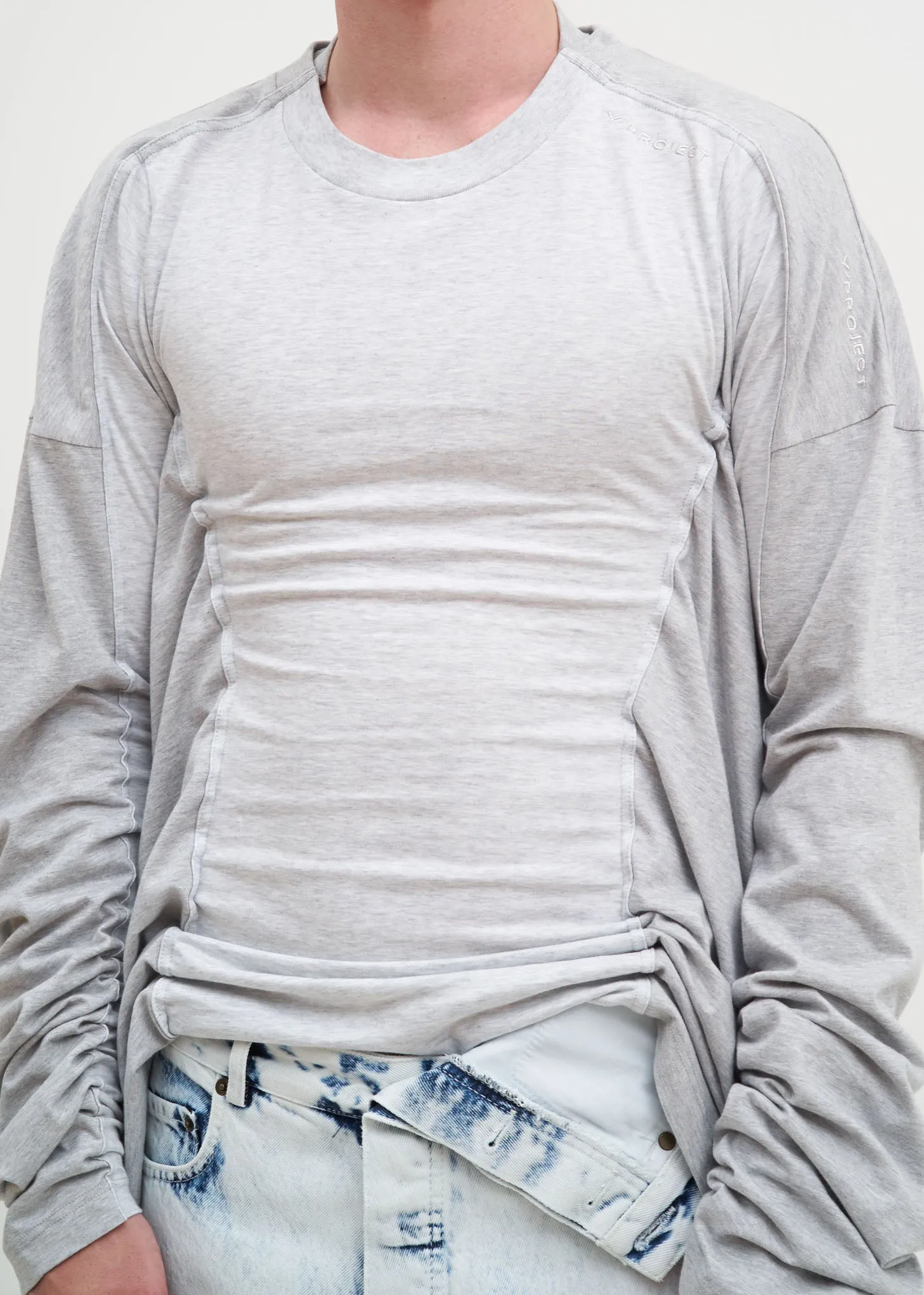 Grey Skinny Long Sleeve T-Shirt