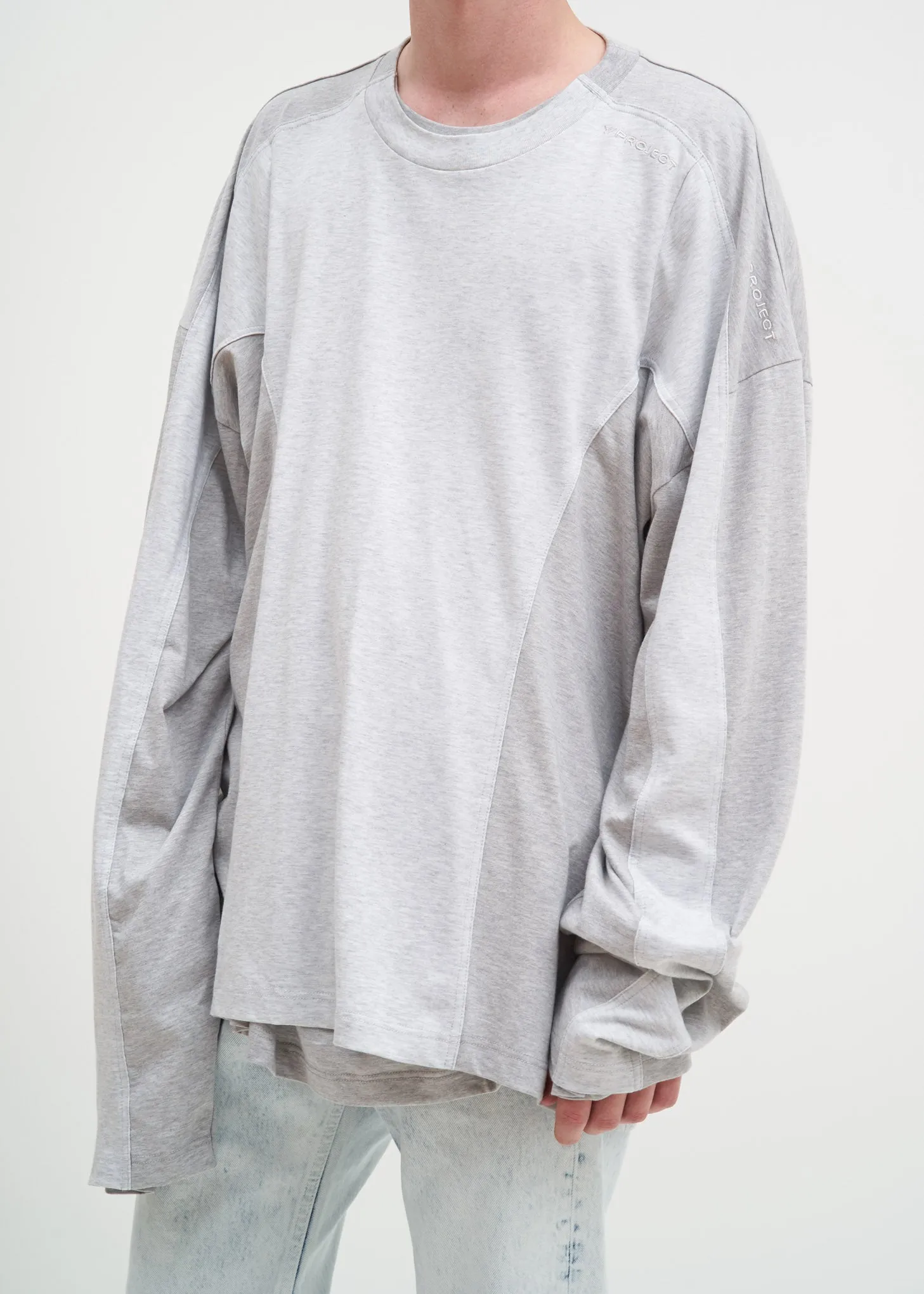 Grey Skinny Long Sleeve T-Shirt