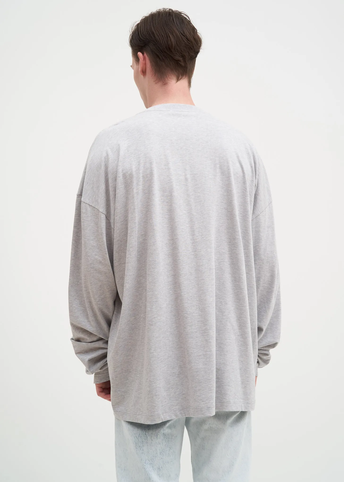 Grey Skinny Long Sleeve T-Shirt