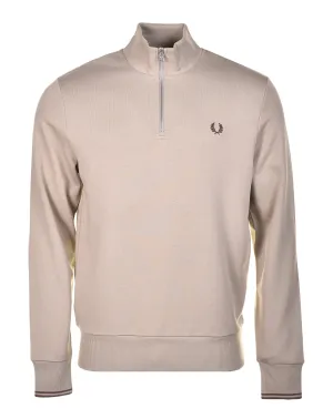 Half Zip Sweatshirt Warm Grey Brick