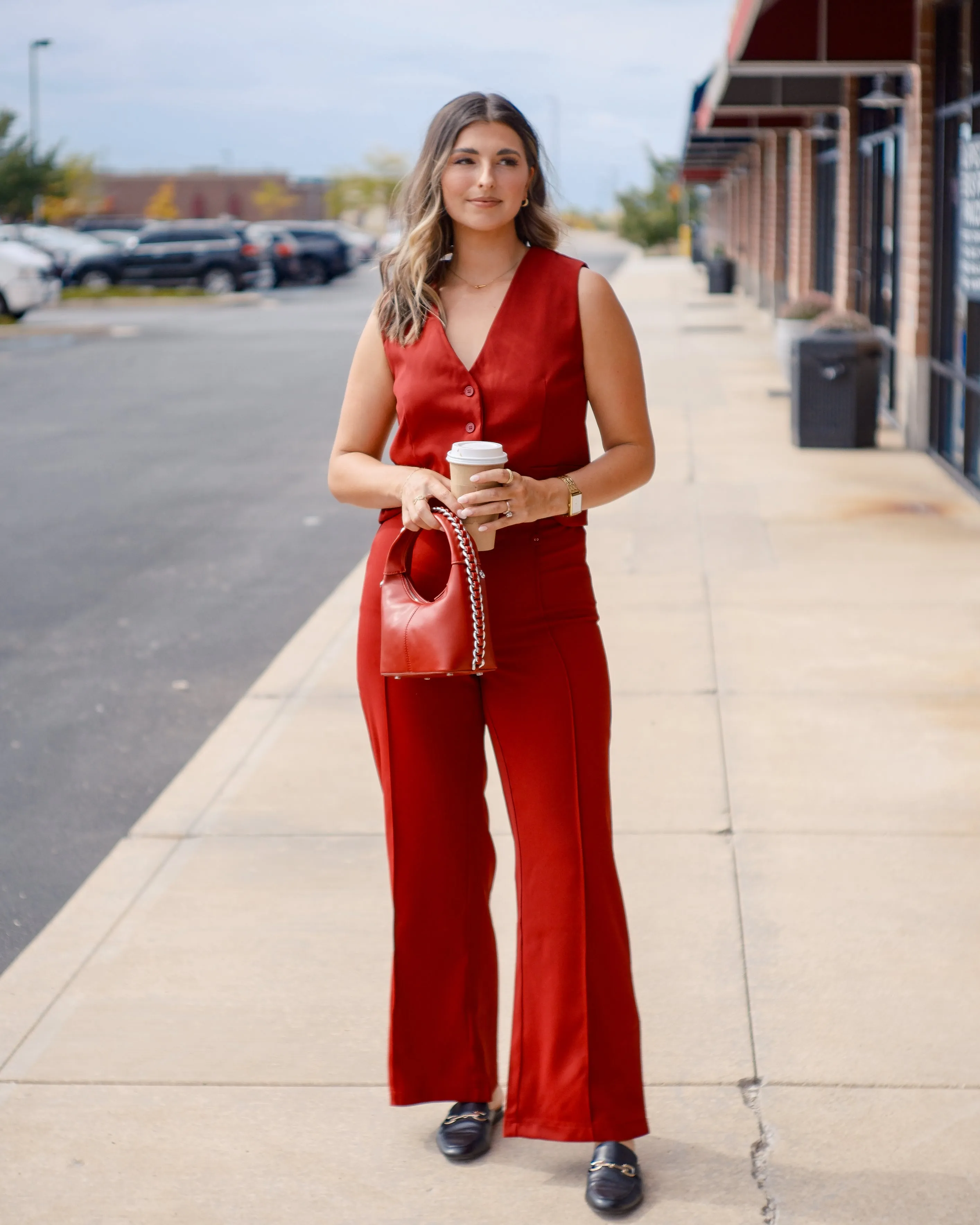 Holland Pants with Button Details
