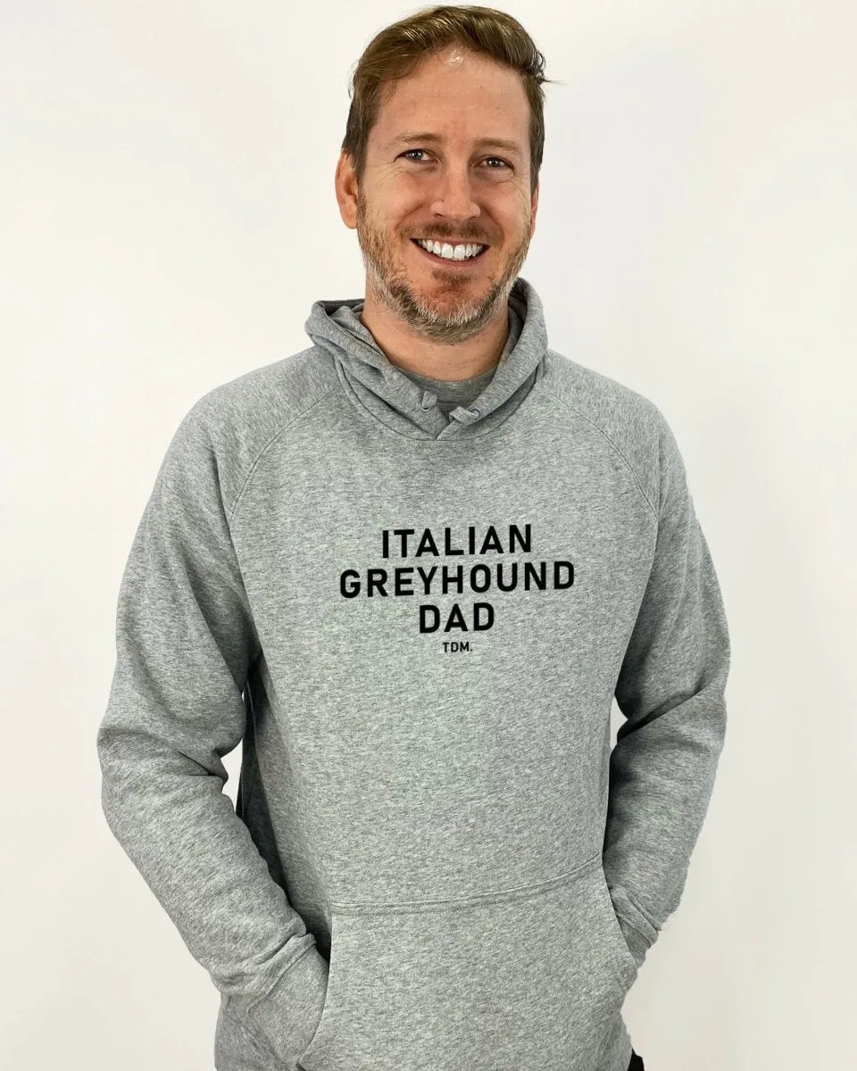 Italian Greyhound Dad Illustration: Unisex Hoodie
