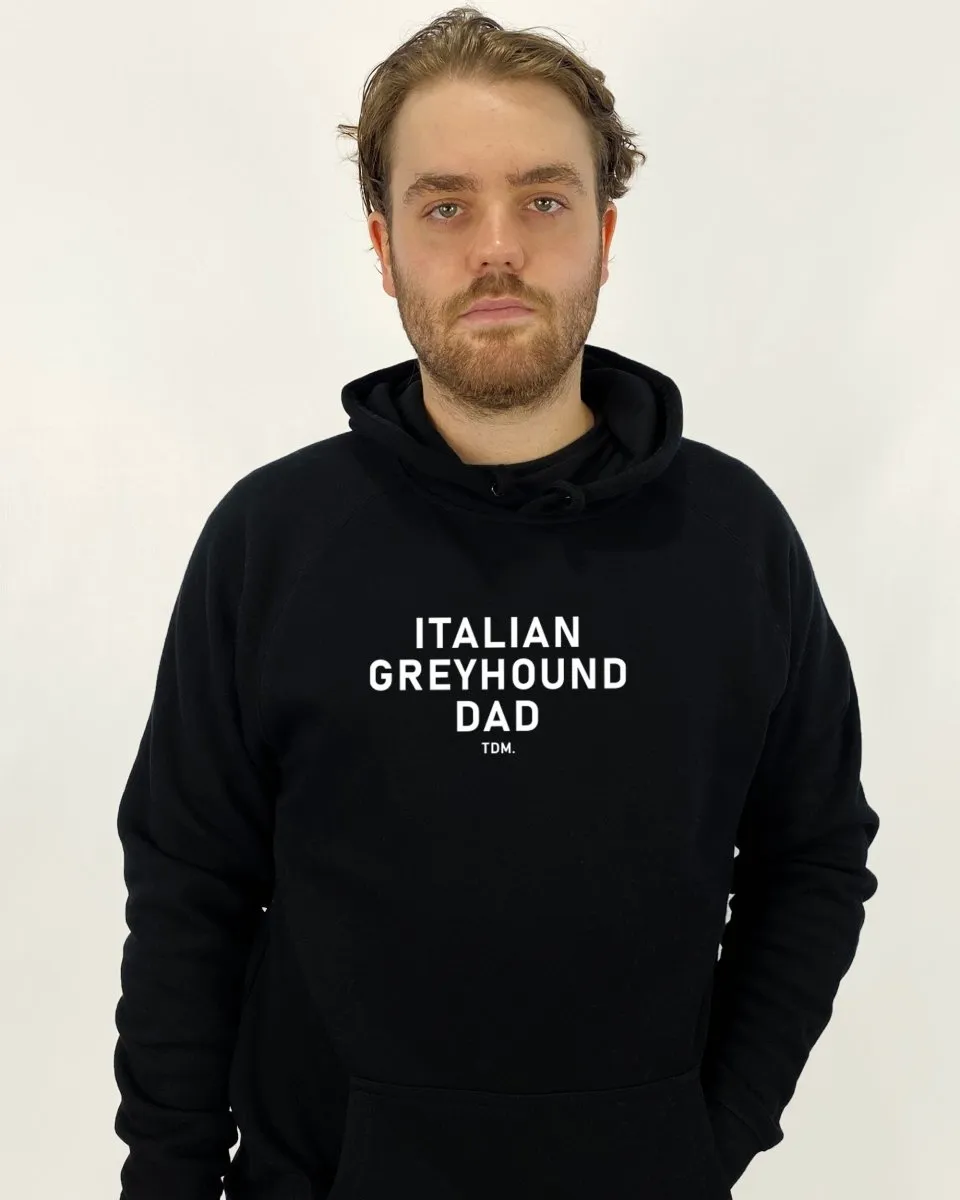 Italian Greyhound Dad Illustration: Unisex Hoodie