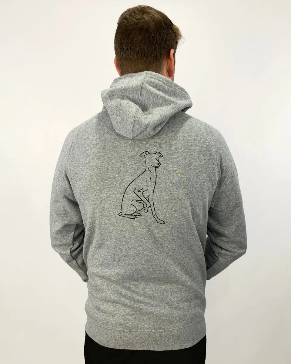 Italian Greyhound Dad Illustration: Unisex Hoodie