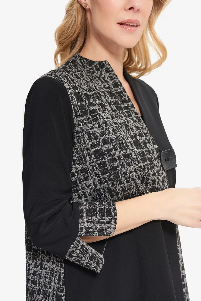Joseph Ribkoff Contrast One Button Jacket  Jr214141