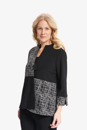 Joseph Ribkoff Contrast One Button Jacket  Jr214141
