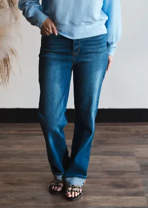 Judy Blue Button Fly Dad Jeans  - JB82556