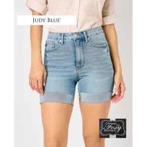Judy Blue Tummy Control Cool Denim Shorts SALE Sm & Md only