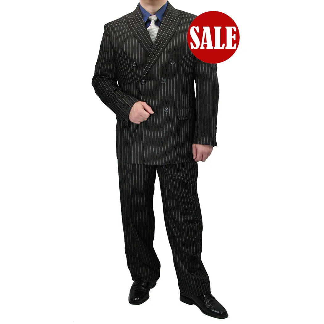 Luxurious Men's Gangster Stripe Suit Assorted Colors