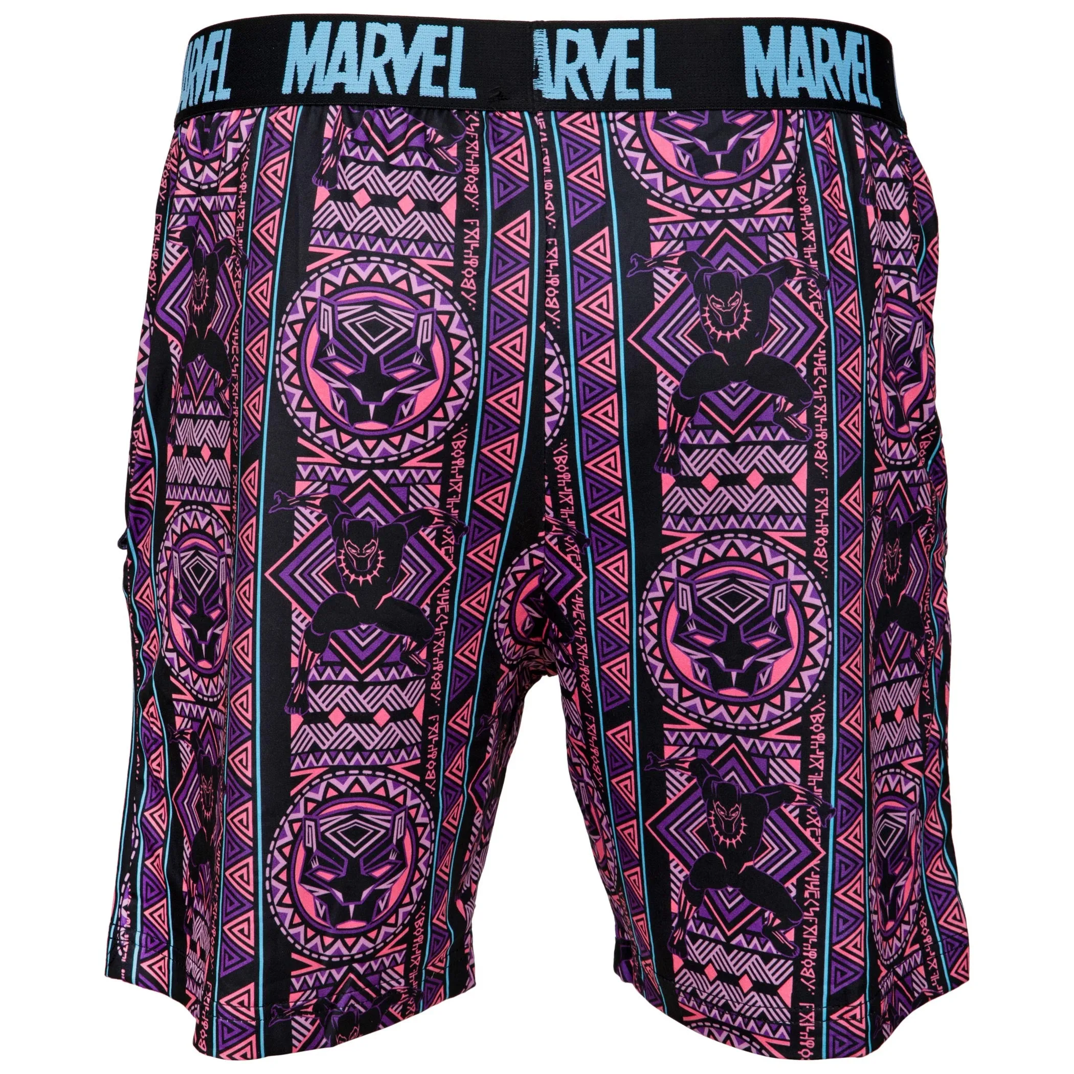 Marvel Comics Black Panther Neon Casual Shorts
