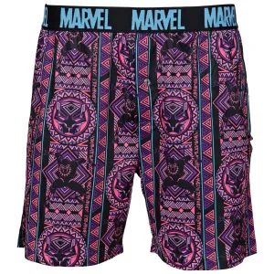 Marvel Comics Black Panther Neon Casual Shorts