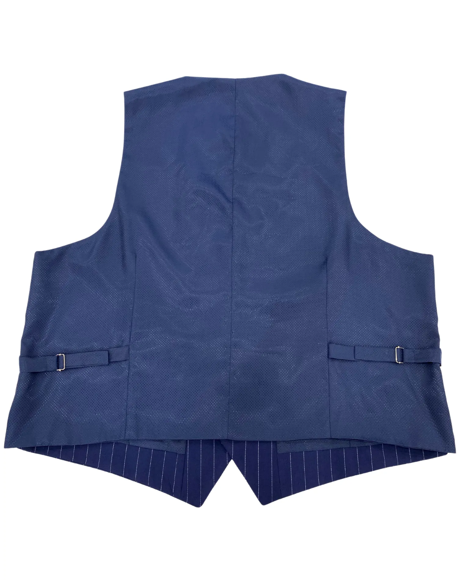 Mazari Pinstripe Performance Stretch Vest - Blue