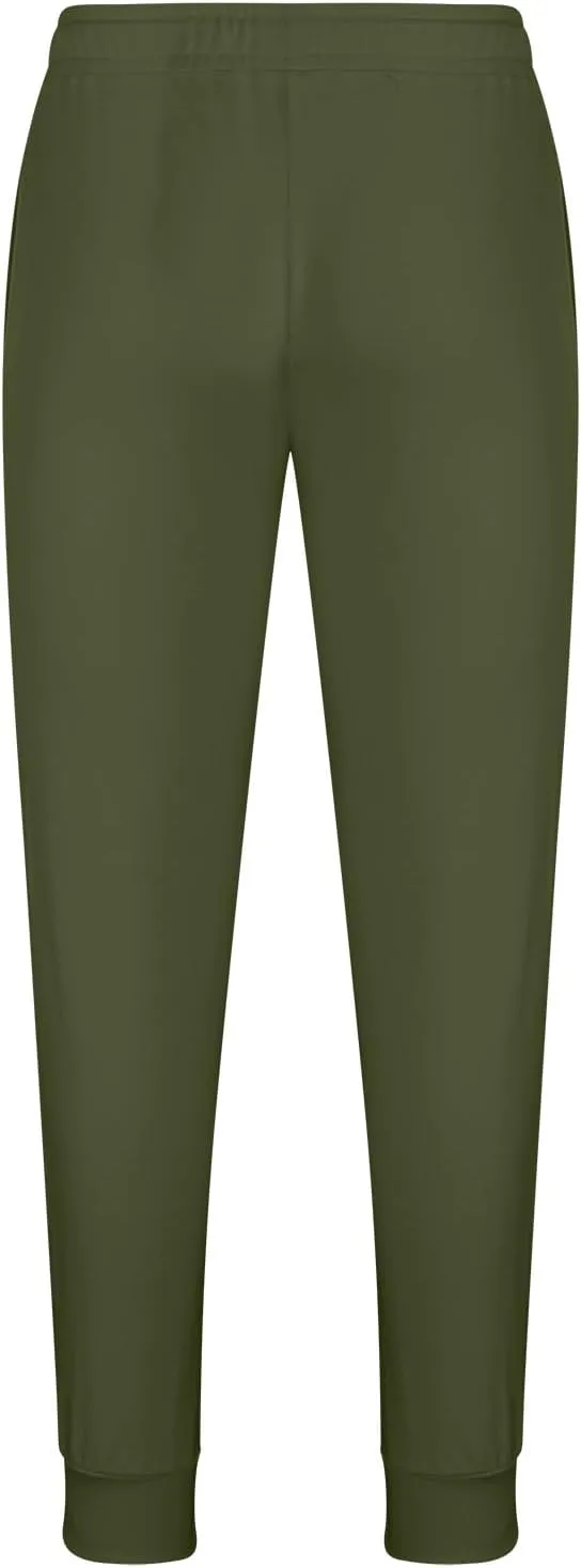 Mens Casual Workout Joggers Pants Slim FIt Sweatpants Hiking Outdoor Pants Drawstring Elastic Waist Tapered Trousers
