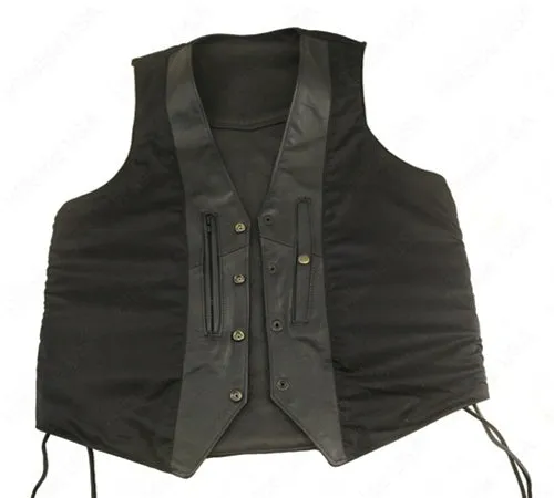 Men's Laced Side Basic Biker Vest (Custom)