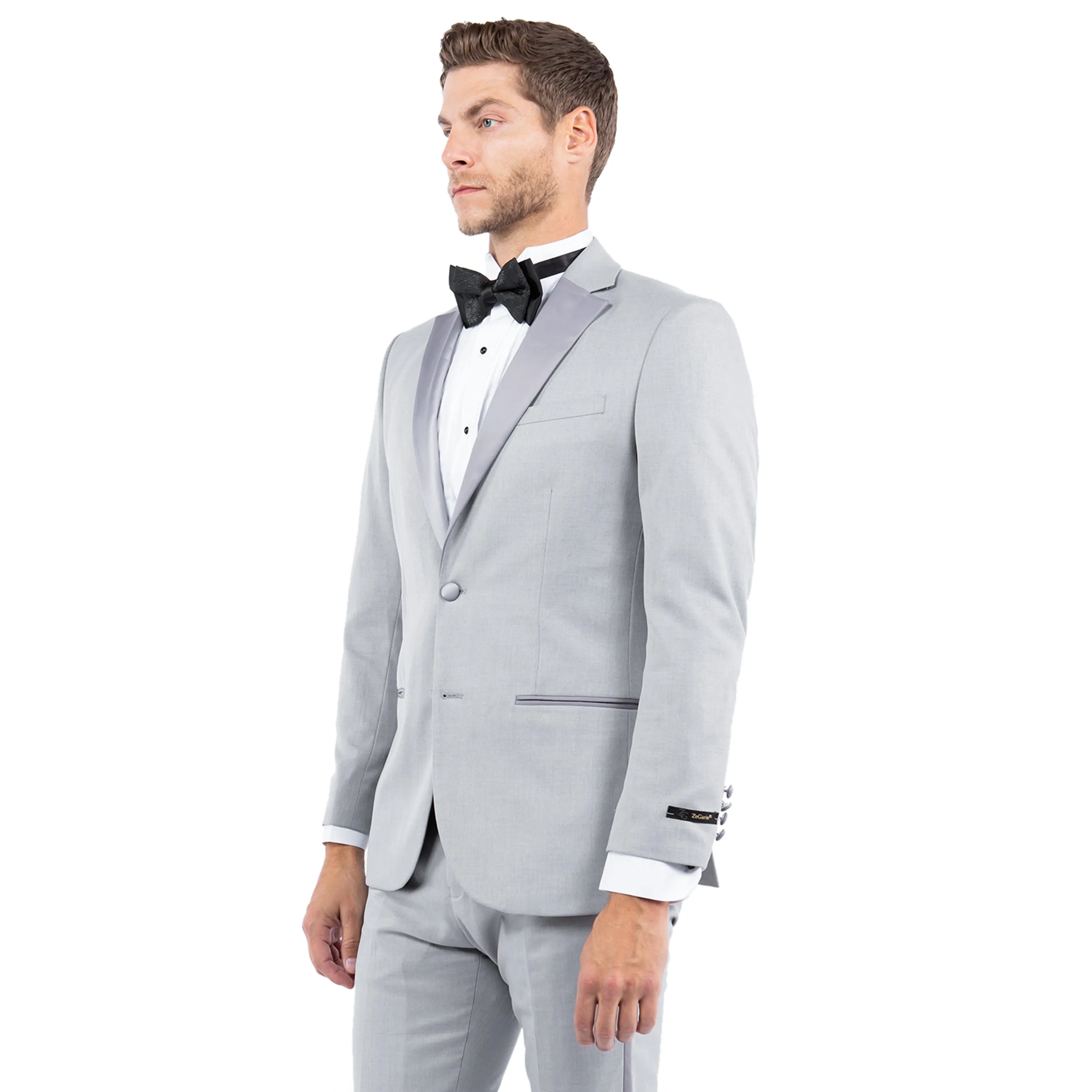 Men’s Tailored-Fit Tuxedo Jacket with Notch Lapel – Sophisticated and Timeless | D&K Menswear