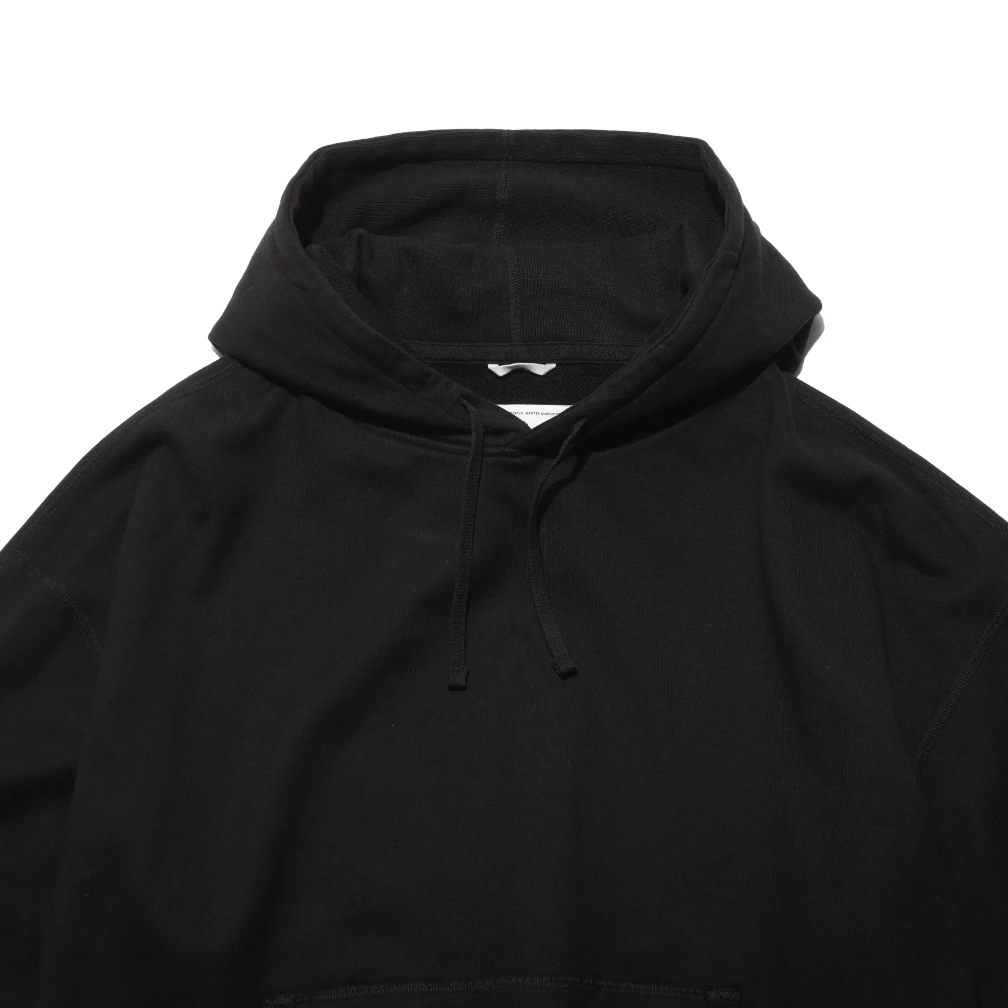 MIDWEIGHT TERRY RELAXED HOODIE "BLACK"