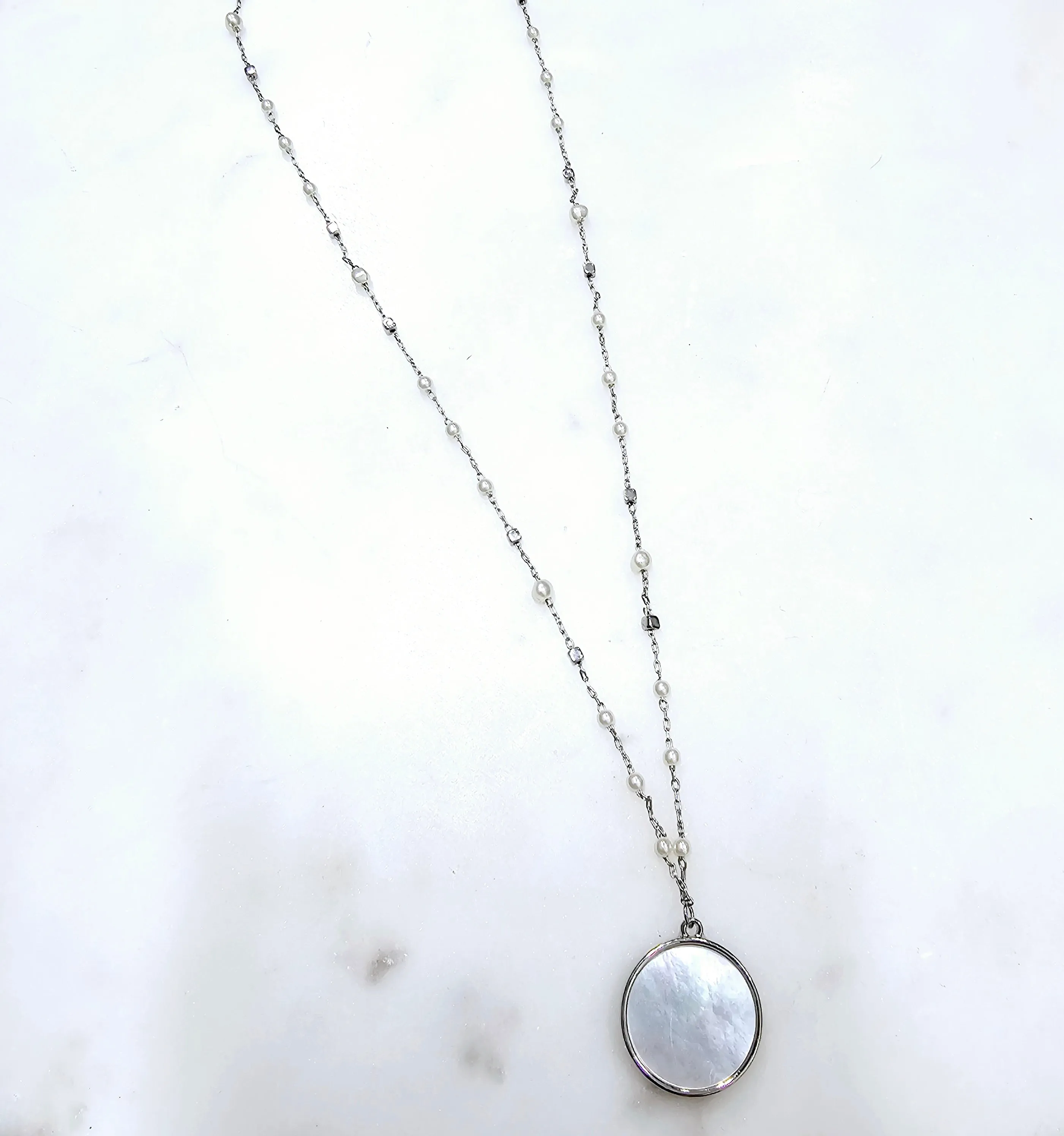Mother-of-Pearl Pendant Necklace