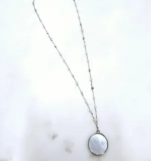 Mother-of-Pearl Pendant Necklace