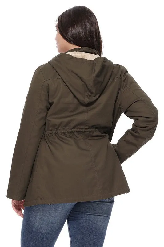 Olive Curvy Babe Jacket