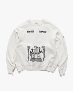 Overdye Md Machines Crew Neck White