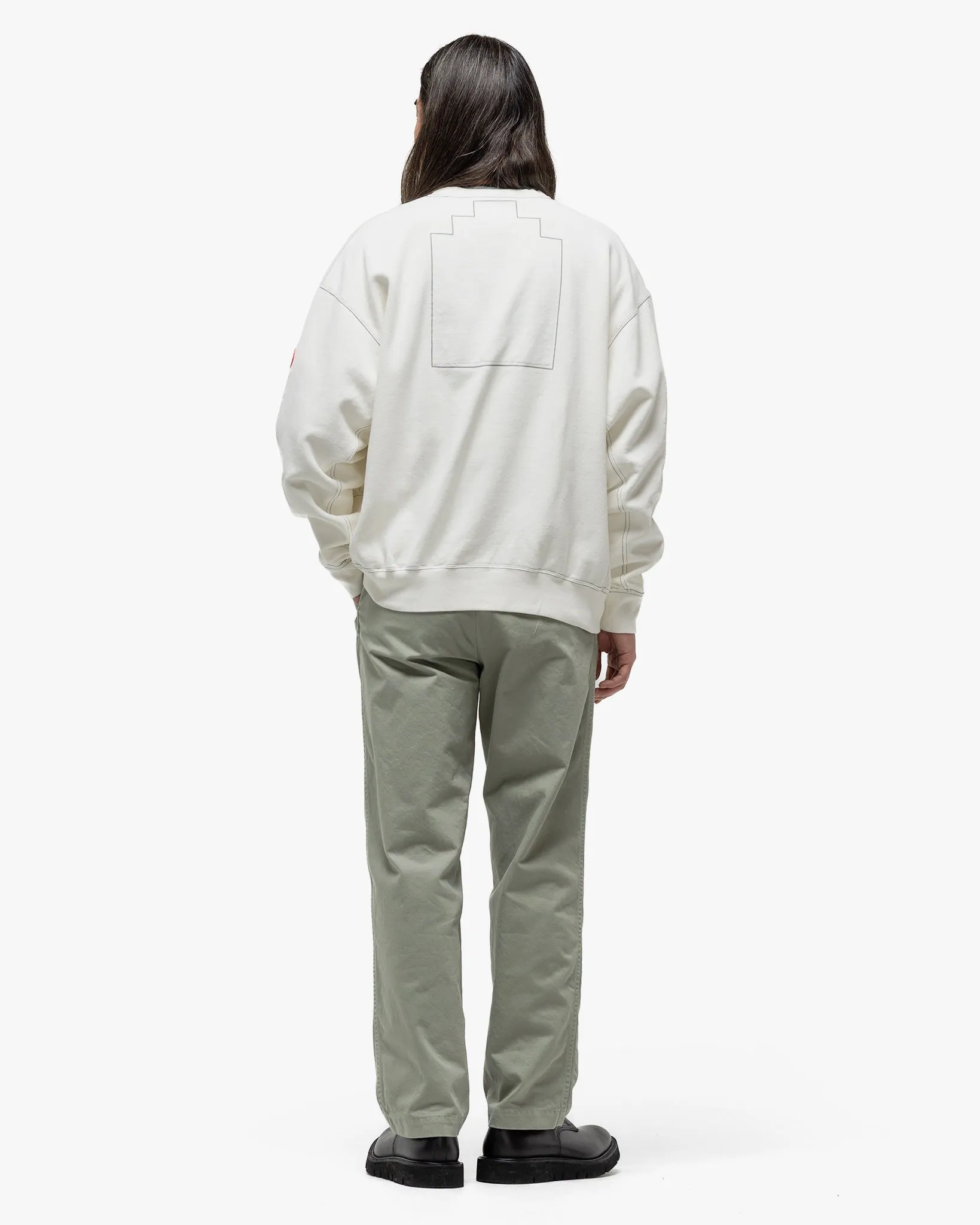 Overdye Md Machines Crew Neck White