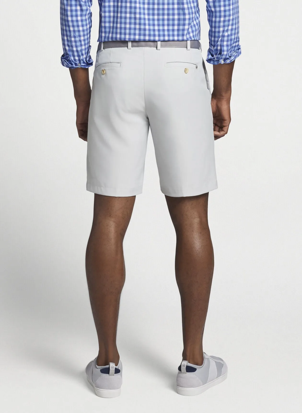 PETER MILLAR SALEM PERFORMANCE SHORT - BRITISH GREY