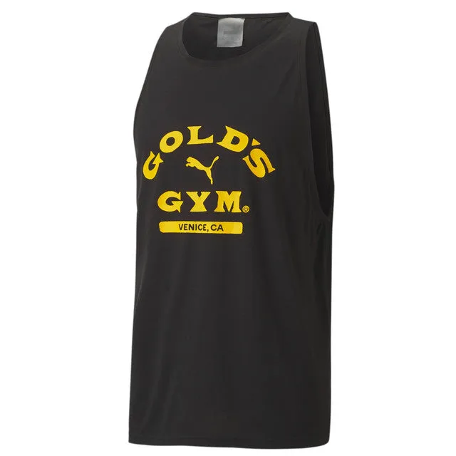 Puma x Gold's Gym Logo Mens Black Vest