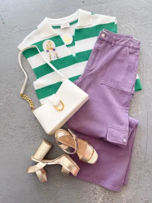 Purple Cargo Pants