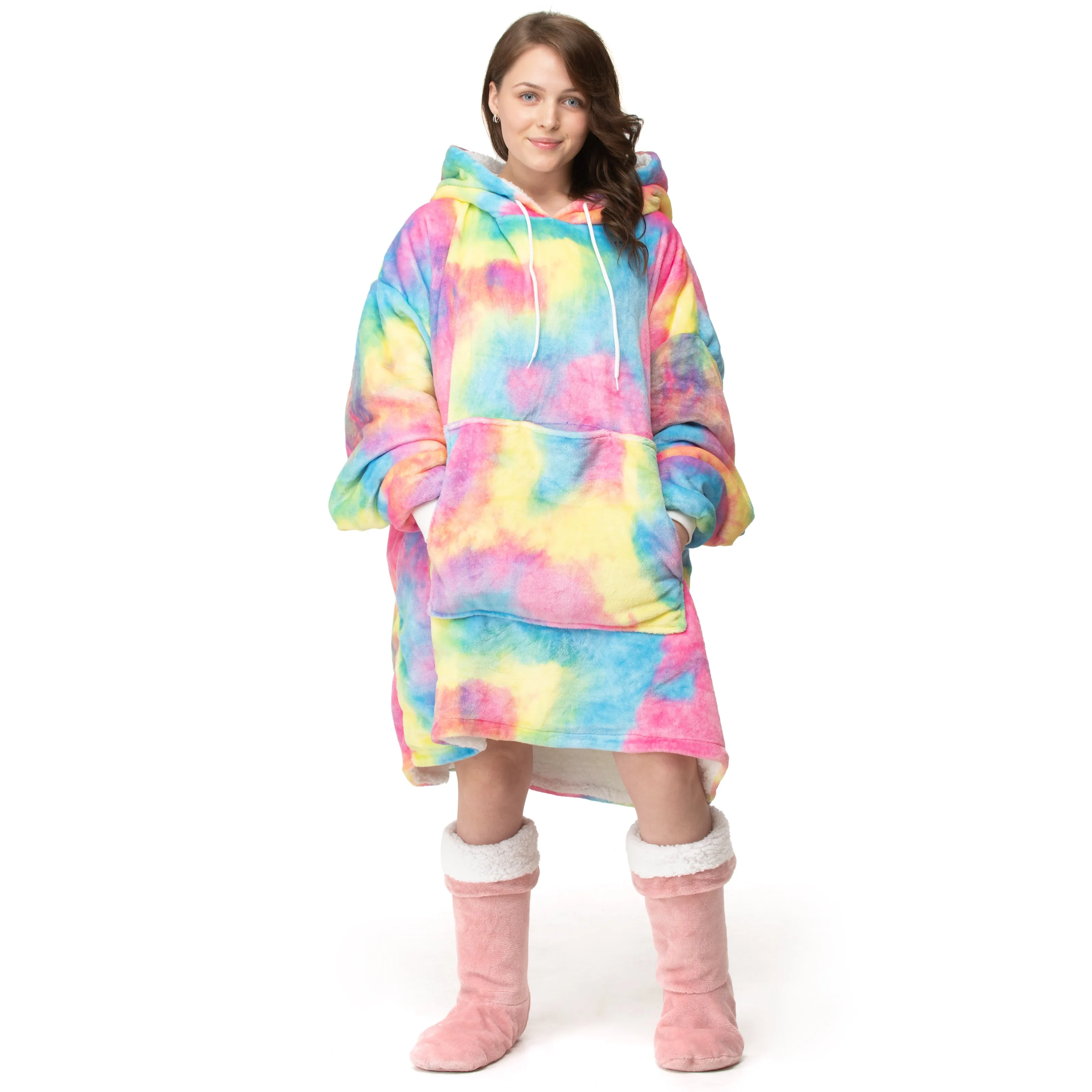 Rainbow Hoodie Blanket
