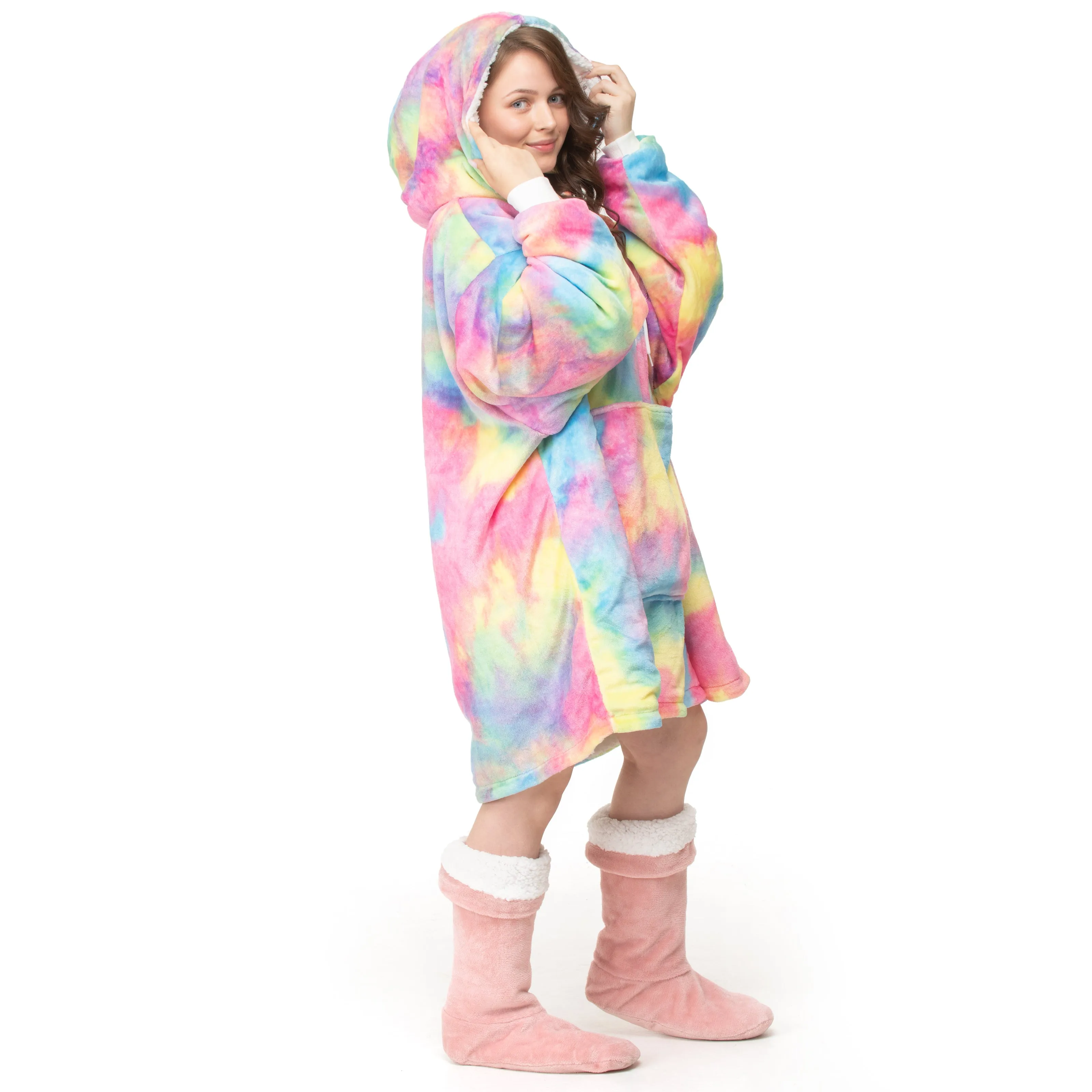 Rainbow Hoodie Blanket