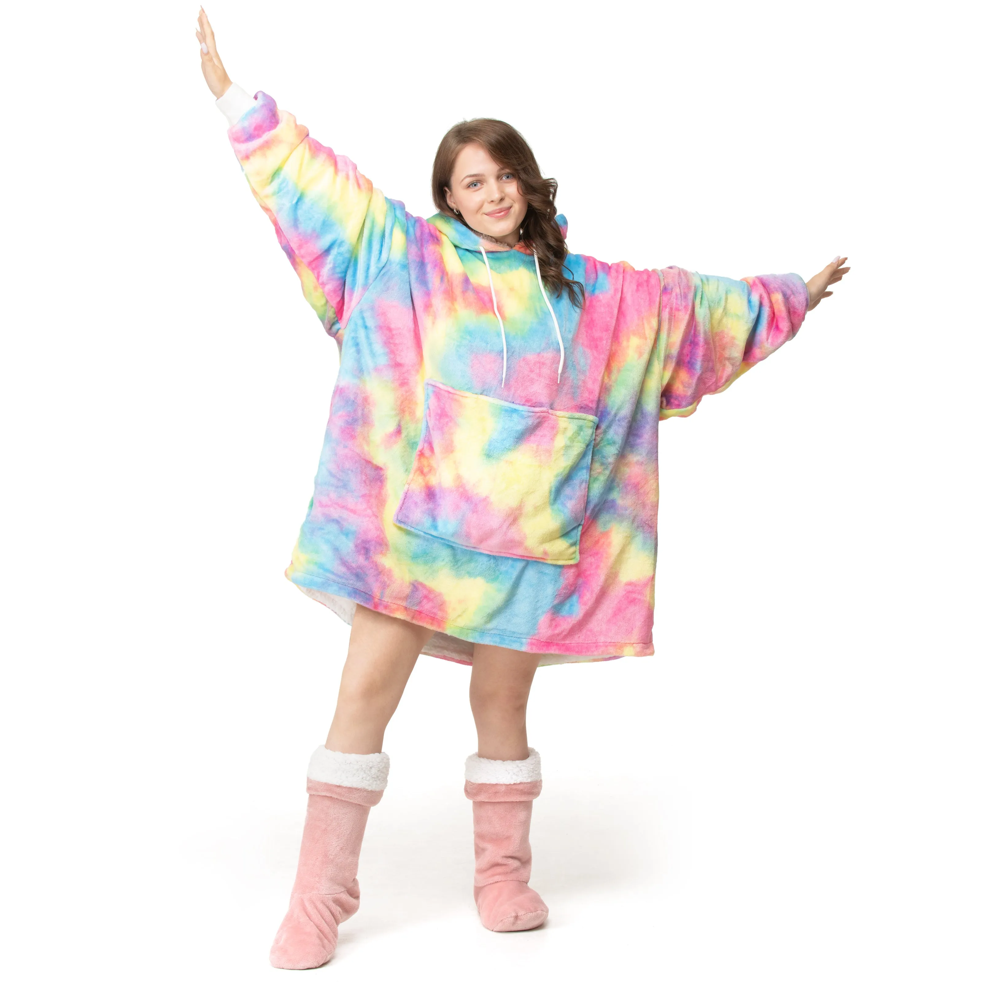Rainbow Hoodie Blanket
