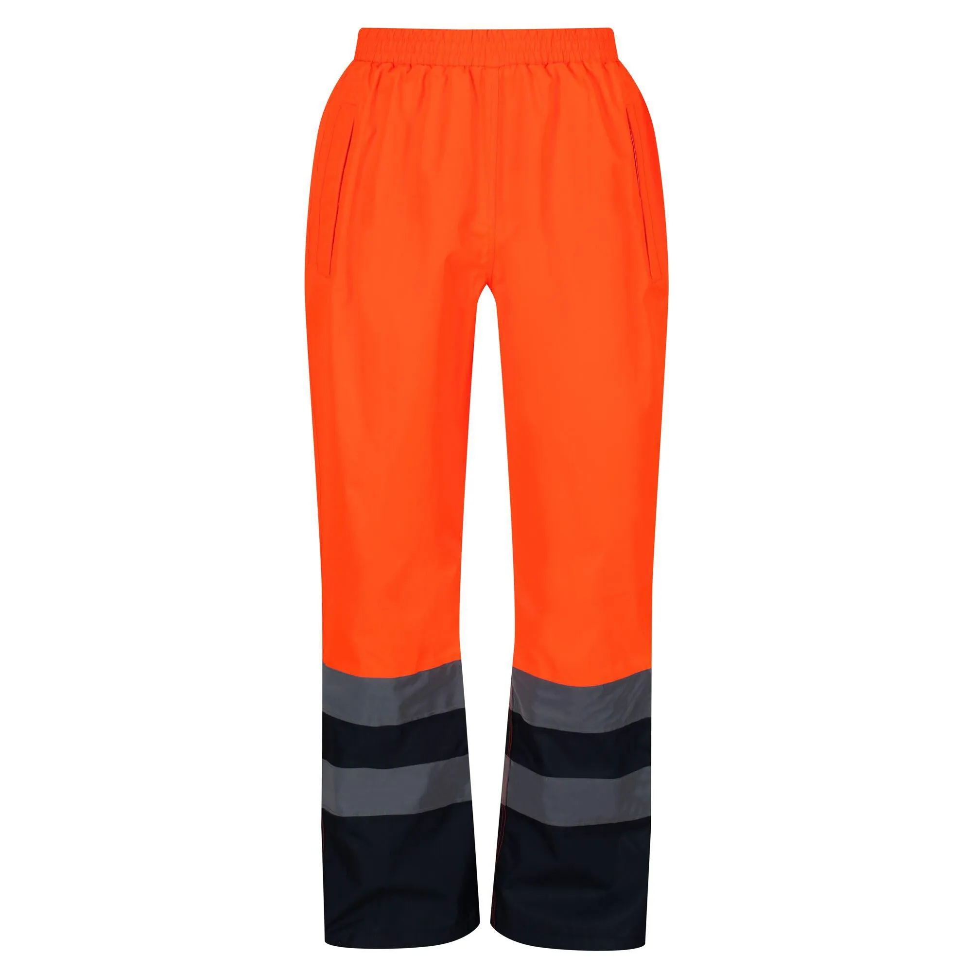 Regatta Professional Mens Hi Vis Pro Waterproof Reflective Work Over-Trousers