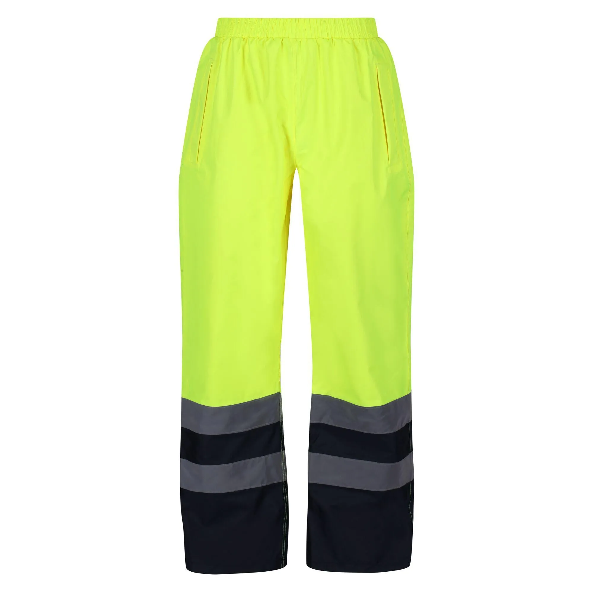 Regatta Professional Mens Hi Vis Pro Waterproof Reflective Work Over-Trousers