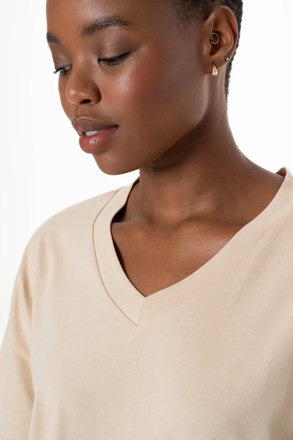 Relaxed T-Shirt _ 143242 _ Beige