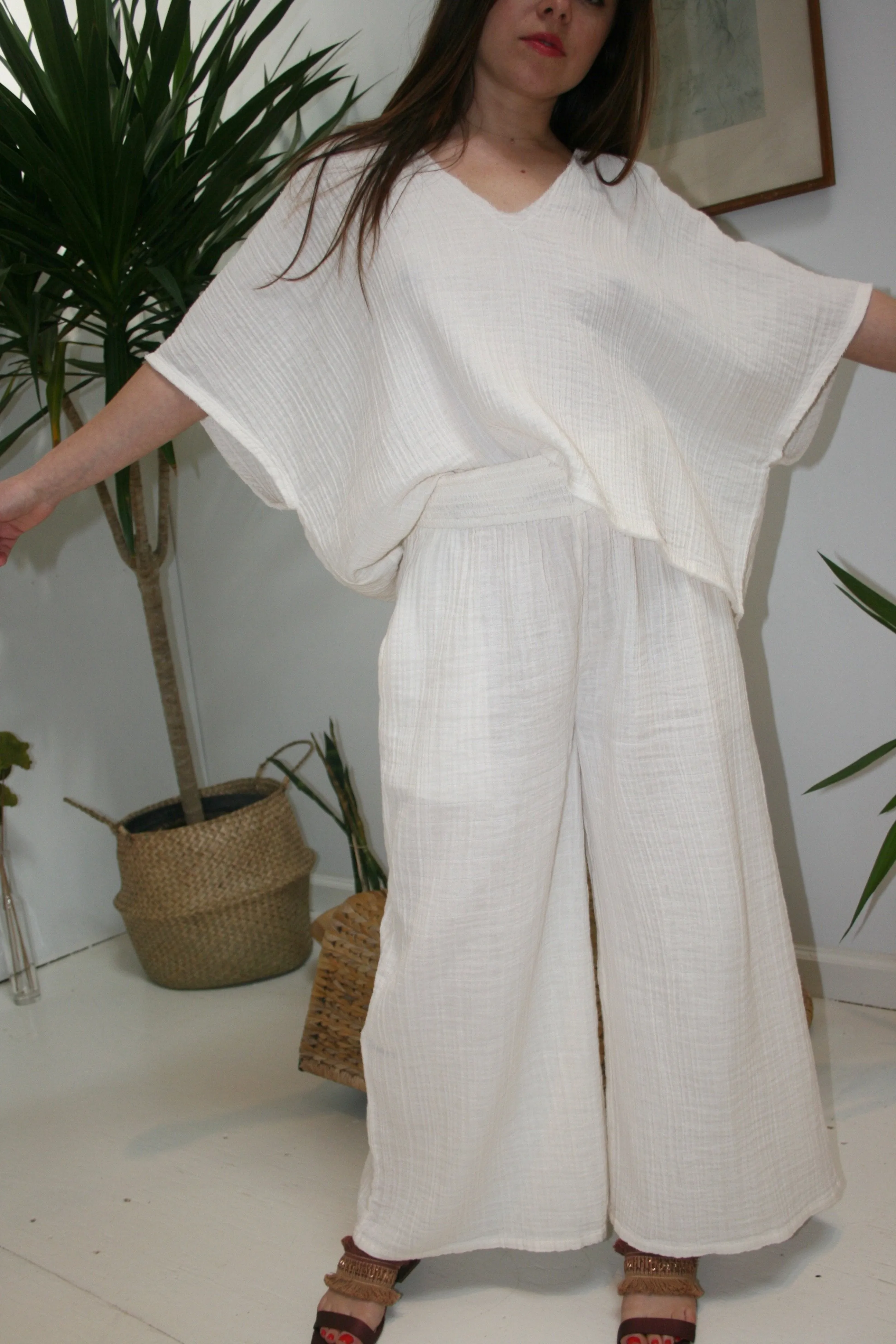 Relaxed Top - White