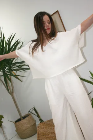 Relaxed Top - White