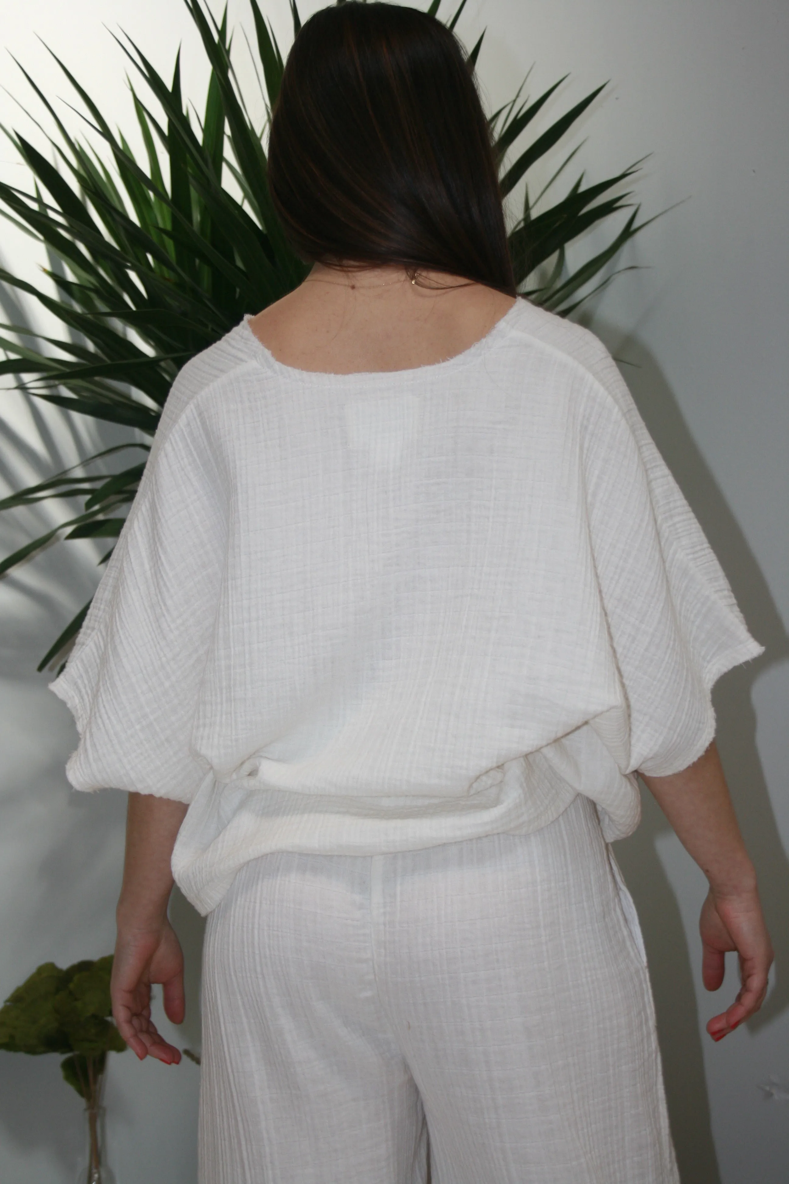 Relaxed Top - White