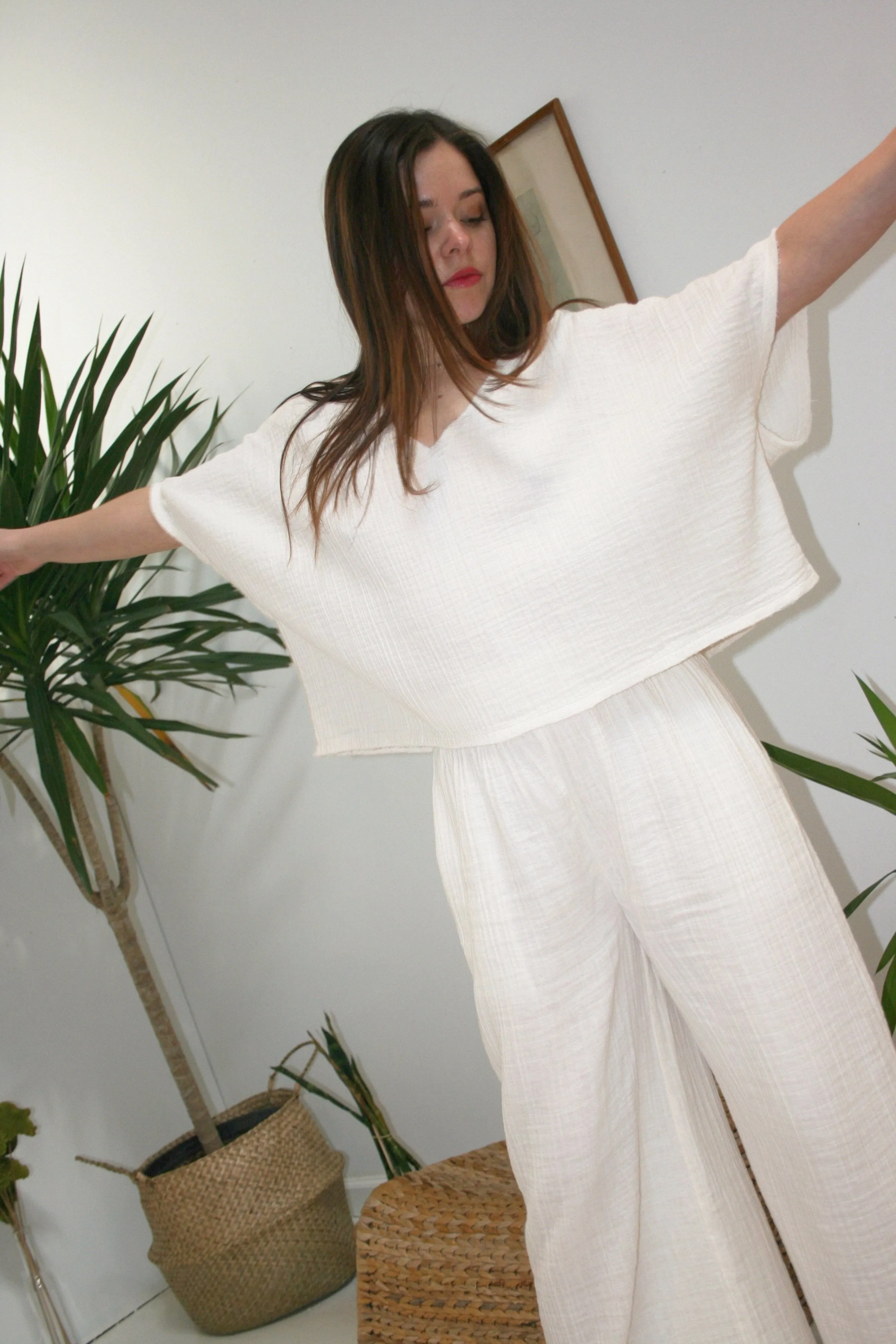 Relaxed Top - White