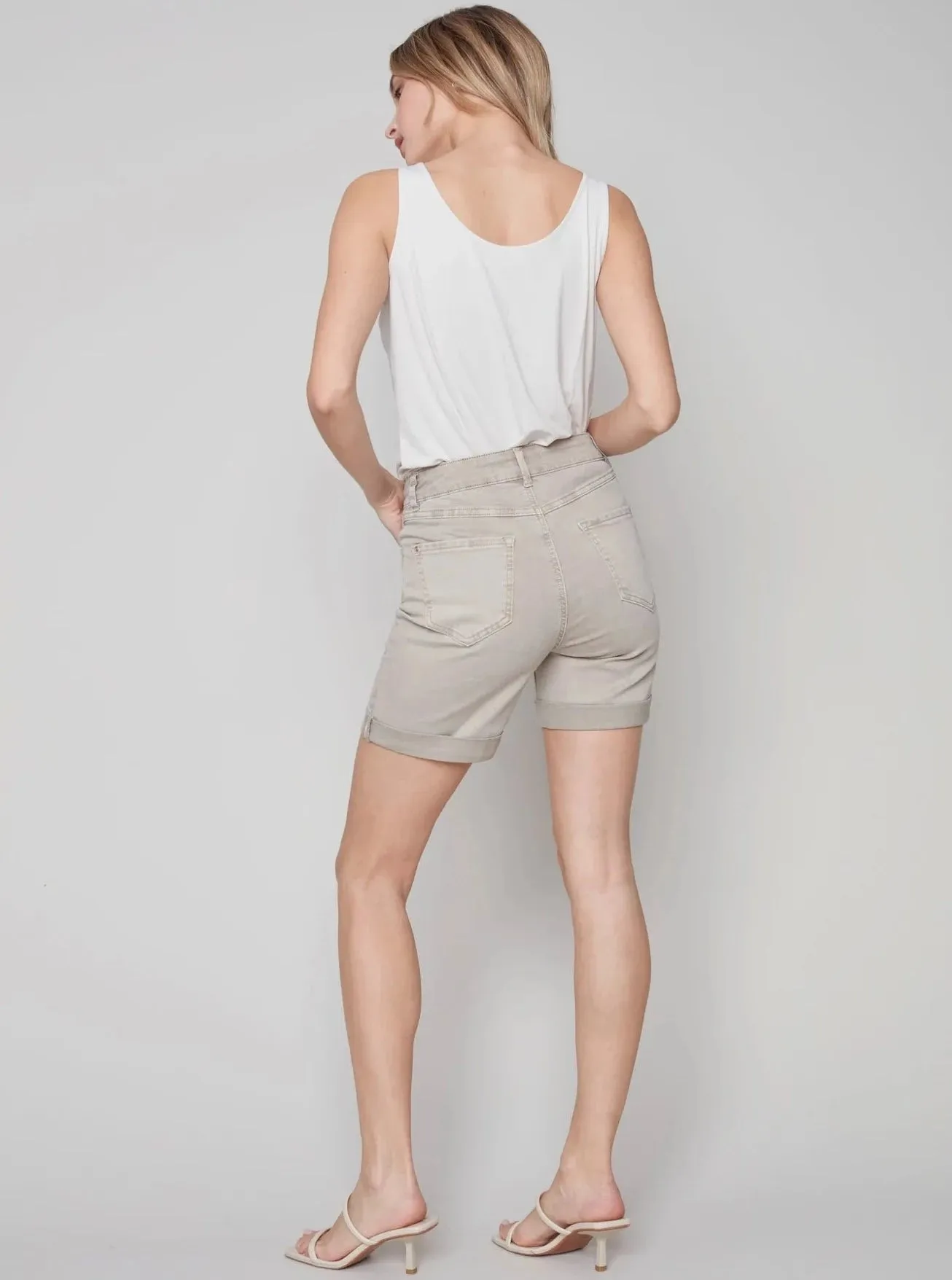 Rolled Up Cuff Short [Greige-C8029RR]