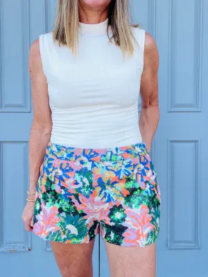 Sequin Mini Shorts