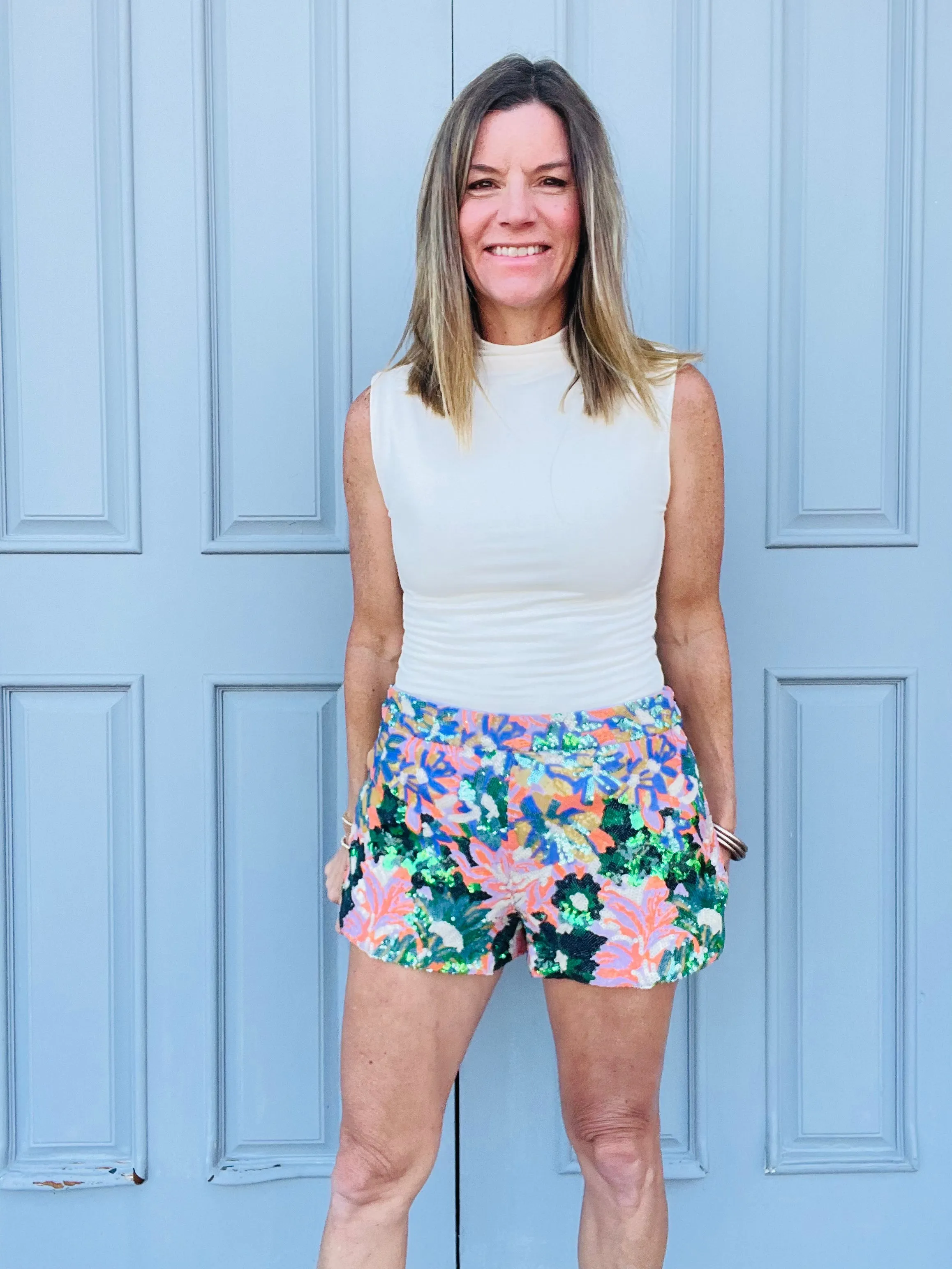 Sequin Mini Shorts
