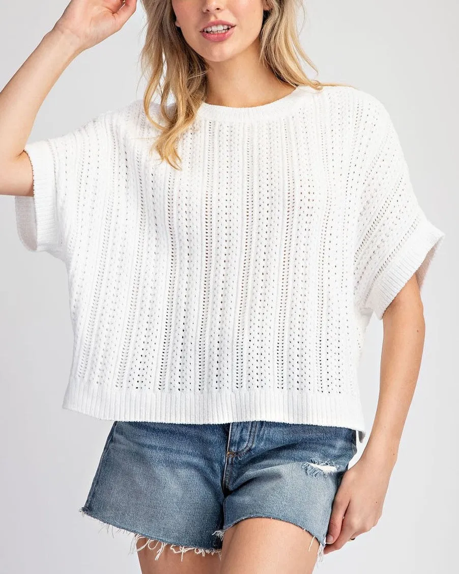 Soft Sweater Top - Off White