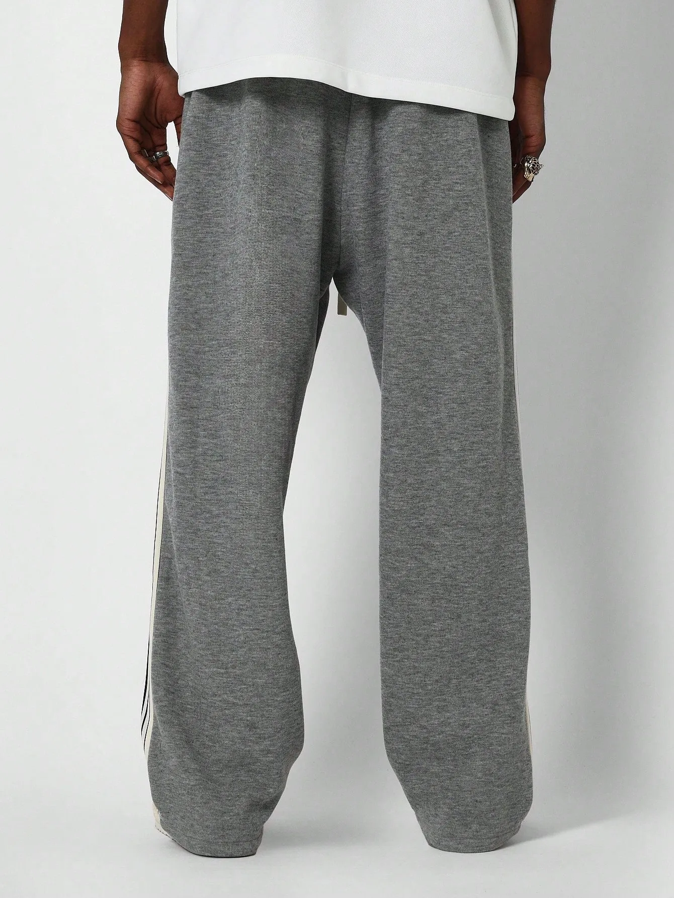 Straight Fit Jogger With Side Tape Detail