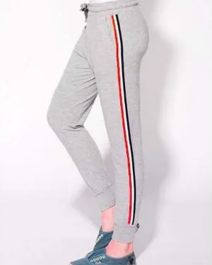 Striped Tape Side Drawstring Jogger Pants