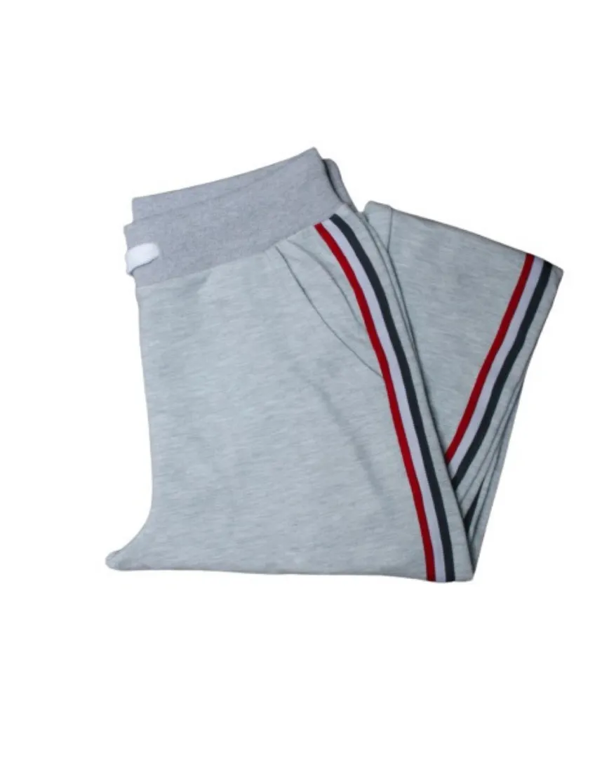 Striped Tape Side Drawstring Jogger Pants